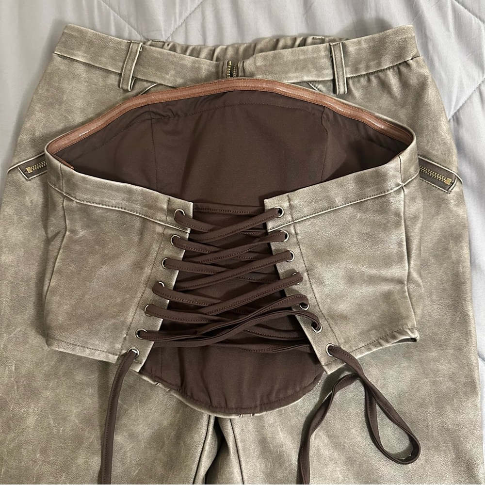 Brown Washed Leather Matching Set - image 2